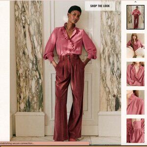 Sezane Chlo Shirt (Rosewood)